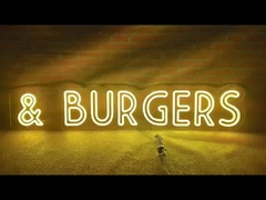 Kawiarnia lub restauracja lub bar Niestandardowy znak neonowy LED Dekoracja w pomieszczeniach i na zewnątrz Akrylowy DC12V