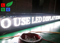 White Color LED Sign Board , Net Cord Control LED Scrolling Message Board For Advertising