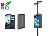 P6 LED Poster Stand Display 1728x768mm Size Graphic Screen Display For Street Poles