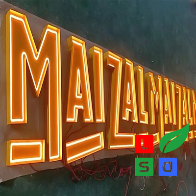 Ekspozycja Neon Channel Letter Sign For Logo Branding System sygnalizacji zewnętrznej